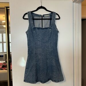 Abercrombie denim dress square neck